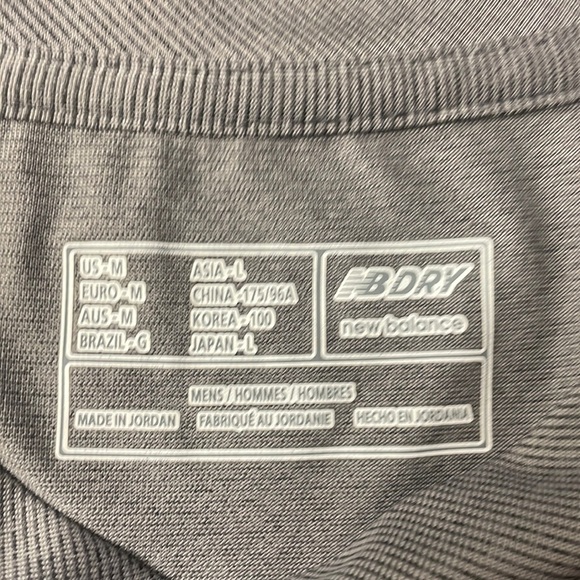 New Balance Men's Running/Performance Top, Size M, grey, LIKE NEW! - Picture 2 of 7